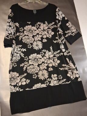 Clara Sun Woo Black Classic Knit Top / Dress 10% Spandex For Stretch